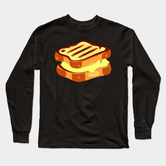 Toasted! Breakfast Cheesy Sandwich Long Sleeve T-Shirt by WearIsClear